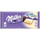 Milka Chocolate Bars | Milka Oreo White | Pack of 22 | Chocolate Milka | 77 Oz | 2200 Gr