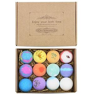 BoBoHome 12 Stks Zout Bad Bal Geurende Huid Hydraterende Massage Bad Bom Vermoeidheid Douche Bubble Tool