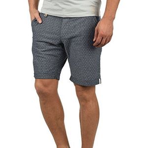 Blend BHSergio Korte chino-shorts voor heren, bermuda met ruitpatroon, regular fit, marineblauw (70230), L