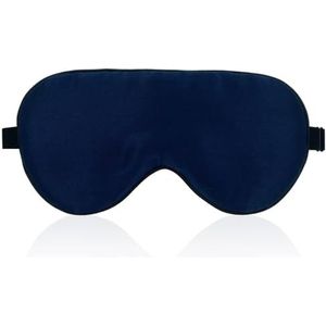 townssilk 100% zijden slaapmasker met verstelbare riem, comfortabel en superzacht oogmasker marineblauw