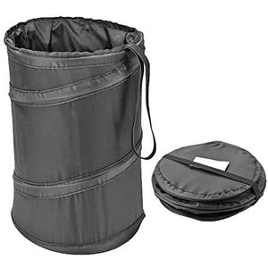 Prullenbak Afvalbak Vuilnisbak Auto Vuilnisbak Draagbare Opvouwbare Prullenbak Outdoor Camping Vuilnisbak Prullenbak Handig Te Gebruiken Afvalemmer Keuken (Color : Black, Size : 16 * 20CM)