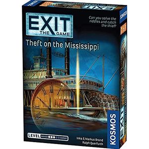 Thames & Kosmos - EXIT: Theft On The Mississippi - Level: 3/5 - Unique Escape Room Game - 1-4 Players - Puzzle Solving Strategy Board Games for Adults & Kids, Ages 12+ - 692873