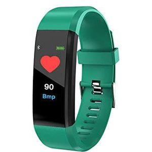 voor Fitbits Smart Watch Fitness Tracker met bloeddruk hartslag slaapmonitor, waterdichte activiteitstracker, kleurenscherm slimme armband (groen)