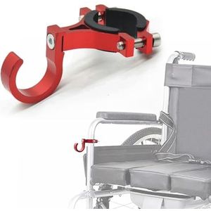 Universele rolstoel klemhaak, mobiliteit wandelaar opknoping houder klem accessoires voor rollator, kruk, elektrische scooter, fiets, past tot 1-3/8 inch dikke paal (A)