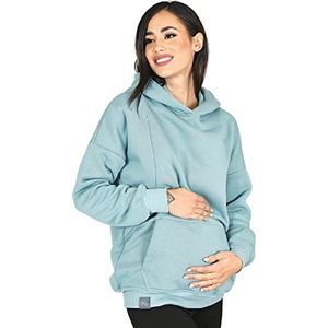 MijaCulture Zwangerschapsmode 2-in-1 borstvoedingstrui Molly M001, turquoise, L
