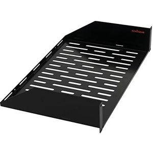 ECHOGEAR 2U rack Shelf - Universeel ontwerp werkt met elk rack - Geschikt voor 50bs servers, netwerkapparatuur of AV-apparatuur - 30,5 cm diepe stalen plank met geventileerd ontwerp - Installatie