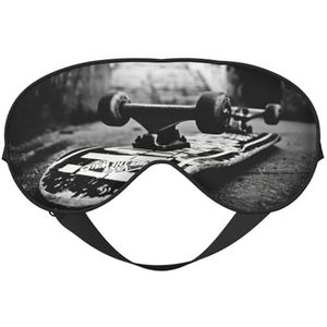 Skate Boards Print Zacht Verduisterend Oogmasker, Reizen Oogmasker, Zijslaper Ooghoezen, Slaap Oogmasker voor Mannen Vrouwen