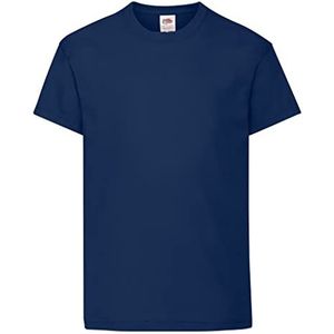 Fruit of the Loom Unisex Kids Valueweight T-shirt met korte mouwen, marineblauw, 12-13 jaar