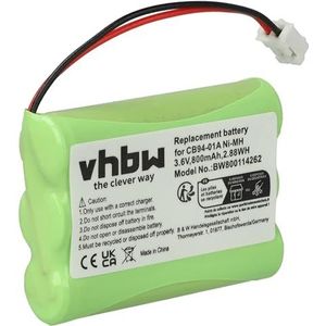vhbw Accuvervanging voor Summer Infant 29030-10, 29030 voor babyfoon babytalker (800 mAh, 3,6 V, NiMH)