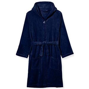 Playshoes Fleece badjas, ochtendjas, uniseks kledingstuk voor kinderen en jongeren, blauw (Marine 11), 158/164 cm