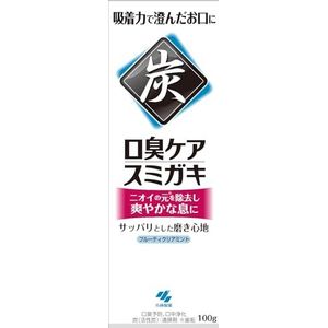 Sumigaki charcoal combination (cleaning agent) Prevention of bad breath Toothpaste Herb mint scent 100g