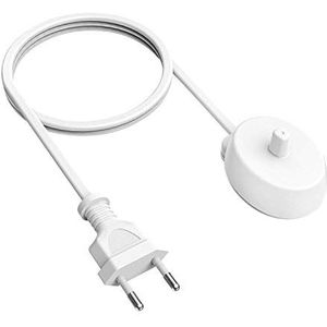 NEUE DAWN Vervangende elektrische tandenborsteloplader, geschikt voor Braun Oral-B elektrische tandenborstel, inductieve oplaadbasis, draagbaar voor Oral-B laadstation, IP67 waterdicht netsnoer