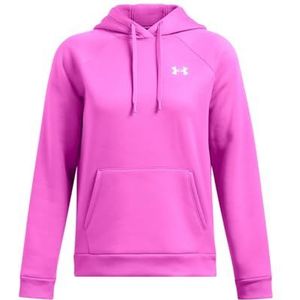 Under Armour womens Armour Fleece Hoodie Sweatshirt, Vivid Magenta / / Wit, XS