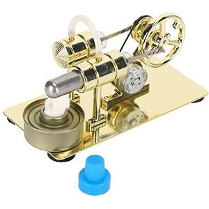 Stirlingmotormodel, DIY-montage educatief speelgoed, roestvrijstalen motormodel, Stirlingmotorgeneratormodel, hetelucht-stirlingmotor, voor peuter