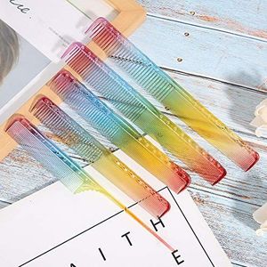 Saluaqui Professionele 5 -stcs Haar Kammen Ingesteld met Dubbelzijdige Tanden voor Salon en Barber Shop - Stijlvolle en Veelzijdige Kapsels voor Kapsels