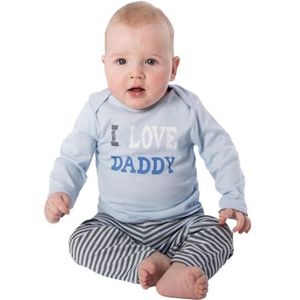 Amantes Textiles - I Love Daddy - Pyjama - Baby Jongen - Tweedelige Set - Lange Mouwen - Katoen