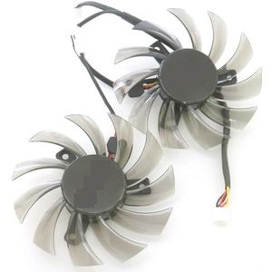 PLD08010S12H T128010SM 75mm 40 * 40 * 40mm 3Pin For GIGABYTE Graphics Card Cooler VGA Cooling Fan(PLD08010S12H-Pair)