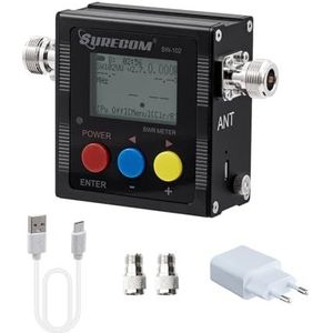 Mcbazel Surecom SW-102 Digitaal UHF-VHF 125-525 MHz Power & SWR Meter