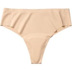 Camel Toe Cover Thongs for Women - G-String, Seamless Design, Machine Washable, Basic Fit, Comfortable Underwear(Beige,Small)
