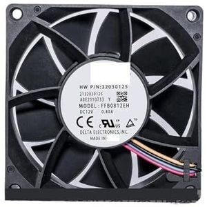 8CM 80MM 8025 8 * 8 * 2.5CM 80 * 80 * 25MM 12V 0.80A heftige windcapaciteit FFB0812EH 4-draads ventilator met PWM-ondersteuning