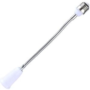 Verstelbare E27 naar E27 Gloeilamp Socket Extender Adapter Zwanenhalzen Lamphouder