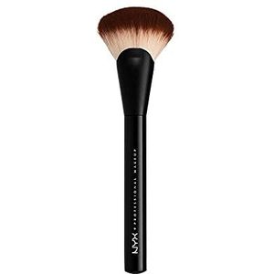 NYX Professional Makeup Pro Brush Fan 06 – fluweelachtige make-upkwast, voor poeder, bronzer en highlighter, dekkende afwerking zonder strepen