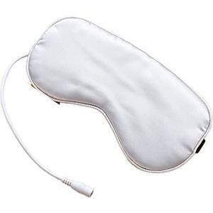 USB Hot Steam Comprimeren Slaapmasker Elektrische Bandage Verwarming EyePatches Constant Temperatuur Dames Blinddoek Stoom Eye Night Mask Travel EyePatch Zacht en comfortabel (Color : Sliver)