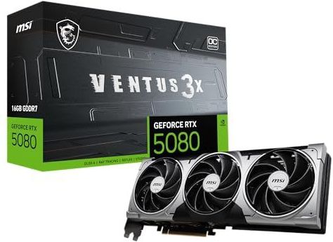 MSI GeForce RTX 5080 VENTUS 3X OC - Videokaart - 16 GB