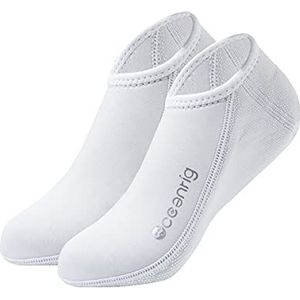 nitescuba Neopreen sokken 2,5 mm, duiken voor mannen en vrouwen, slipvaste en waterdichte sokken voor duiken, surfen en andere watersporten, Wit, X-Large