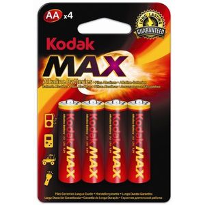 Kodak Max Alkaline batterijen AA Mignon 4-pack