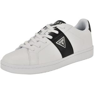 GUESS Largot Sneaker voor heren, Wit Zwart 140, 46 EU