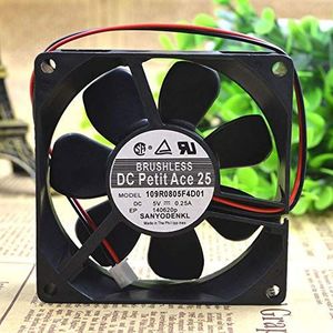 109R0805F4D01 8025 DC5V 0.25A 8CM 2-wire double ball cooling fan