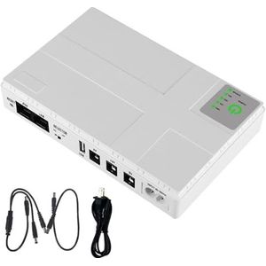 10400 mAh Mini Draagbare UPS 5V, 9V, 12V Uninterruptible Power Supply Multipurpose Mini UPS Batterij Backup for Wifi IP Cam(10400 mAh-US-1A-01)
