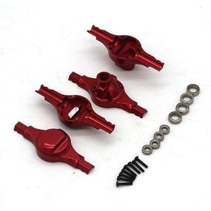 For Xiaomi Jimny Smart RC Afstandsbediening Auto 1/16 Jimny Suzuki Metalen Upgrade Accessoires Voor- en Achteras Behuizing met Lager(Red)