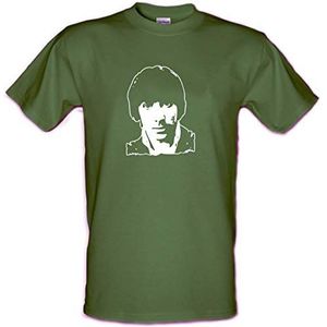 KEITH MOON drummer The Who Mod Che Guevara stijl Heavy Cotton t-shirt, Militair Groen, M