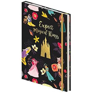 Disney Princess Hardback Notebook, A5 (Verwacht Magical Things Design) - Officiële Merchandise