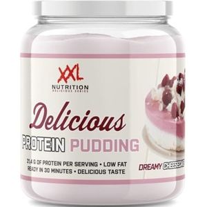 XXL Nutrition - Delicious Protein Pudding - Eiwitrijke Snack & Dessert - Proteïne: 22 Gram - Dreamy Cheesecake - 440 Gram