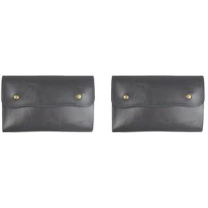 Echt Leer Haar Schaar Houder Shear Holster Pouch Snijden Kam Tas Groen, 2 Set (zwart), 24.5 x 15cm, als beschrijving