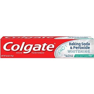 Colgate Zuiveringszout & Peroxide Whitening Tandpasta Frosty Mint Stripe