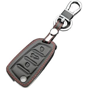 Autosleutel beschermhoes Stijl Lederen Autosleutelzakje Cover Case Voor Jac S2 Voor Verfijnen S3 S4 S5 S7 R3 A5 2017 2018 2019 2020 Opvouwbare Afstandsbediening Sleutelhanger Sleutel Shell