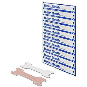 Neusstrips voor stop Snoring, kleine airway, Verbeteren van sportprestaties, voordelig pakket met 100 stuks (66 x 19 mm)
