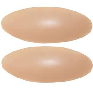 Siliconen Been Pads Zelfklevende Kuit Pads Anti Allergische Zachte Siliconen Kuit Corrector voor Scheve Of Dunne Benen Gel Pads,Wit,S