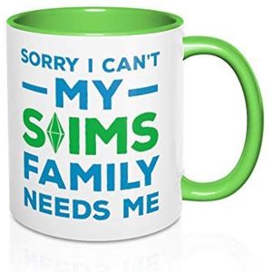 De Sims Mok Ik Kan Niet Mijn Sims Familie Nodig Me De Sims Gift Grappige Koffie Mokken Mok Voor Vriendje Computer Gamer Gift