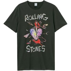 Amplified Unisex band T-shirt - The Rolling Stones - Hackney Diamonds, donkergrijs, Hackney Diamonds, L