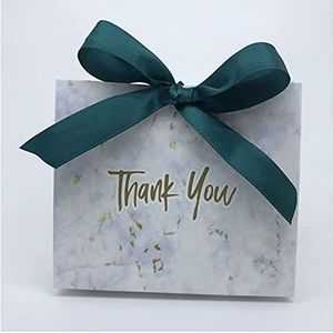 Geschenkzakken creatieve geschenkzak doos voor feest papier chocolade dozen pakket bruiloft gunsten snoep dozen geschenkdoos (kleur: groen, maat: 50 stuks)
