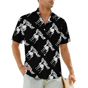 Hump Day herenhemden korte mouwen strandshirt Hawaïaans shirt casual zomer T-shirt 4XL