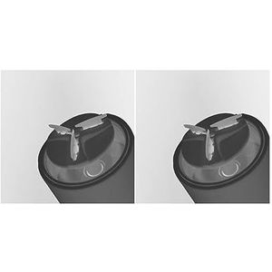 2 Set Elektrisch Scheerapparaat Mini Draagbare Reizen Baard Trimmer Scheermes USB Oplaadbare Grijs