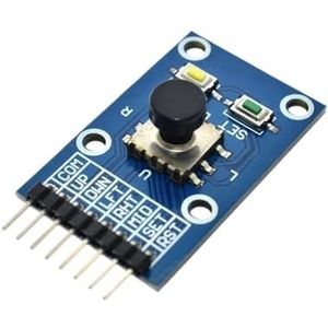 MCU 5-weg navigatietoetsenmodule, automatische spanningsregelaar, 5D kantelbare joystick voor games, onafhankelijk toetsenbord voor joystick-module