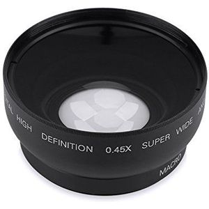 Groothoeklens met macro 52 mm 0.45X groothoekconversie macrolens voor Canon Nikon Sony camera