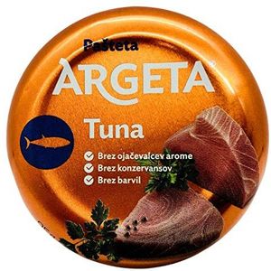 ARGETA Premium Exquisite Tonijn Patè - 14 dozen Uitstekende en Heerlijke Patè - Aroma Natura Aroma - Conserveermiddel en Glutenvrij - 1330 Gram (95 Gram per pot x 14)